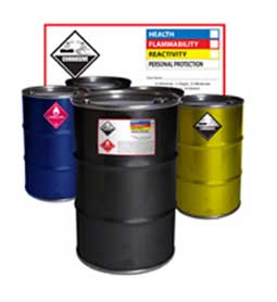 Drum Label Danger Drum Label
